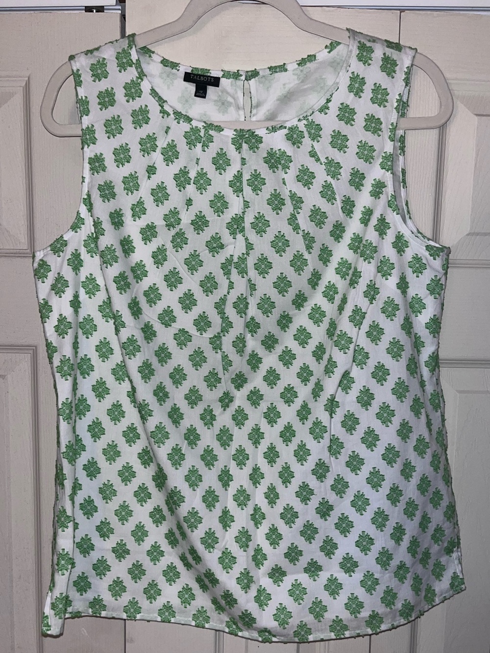 NWOT Talbots Floral Sleeveless Blouse